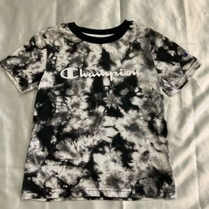 Champion | Black & White Tie Dye T-shirt